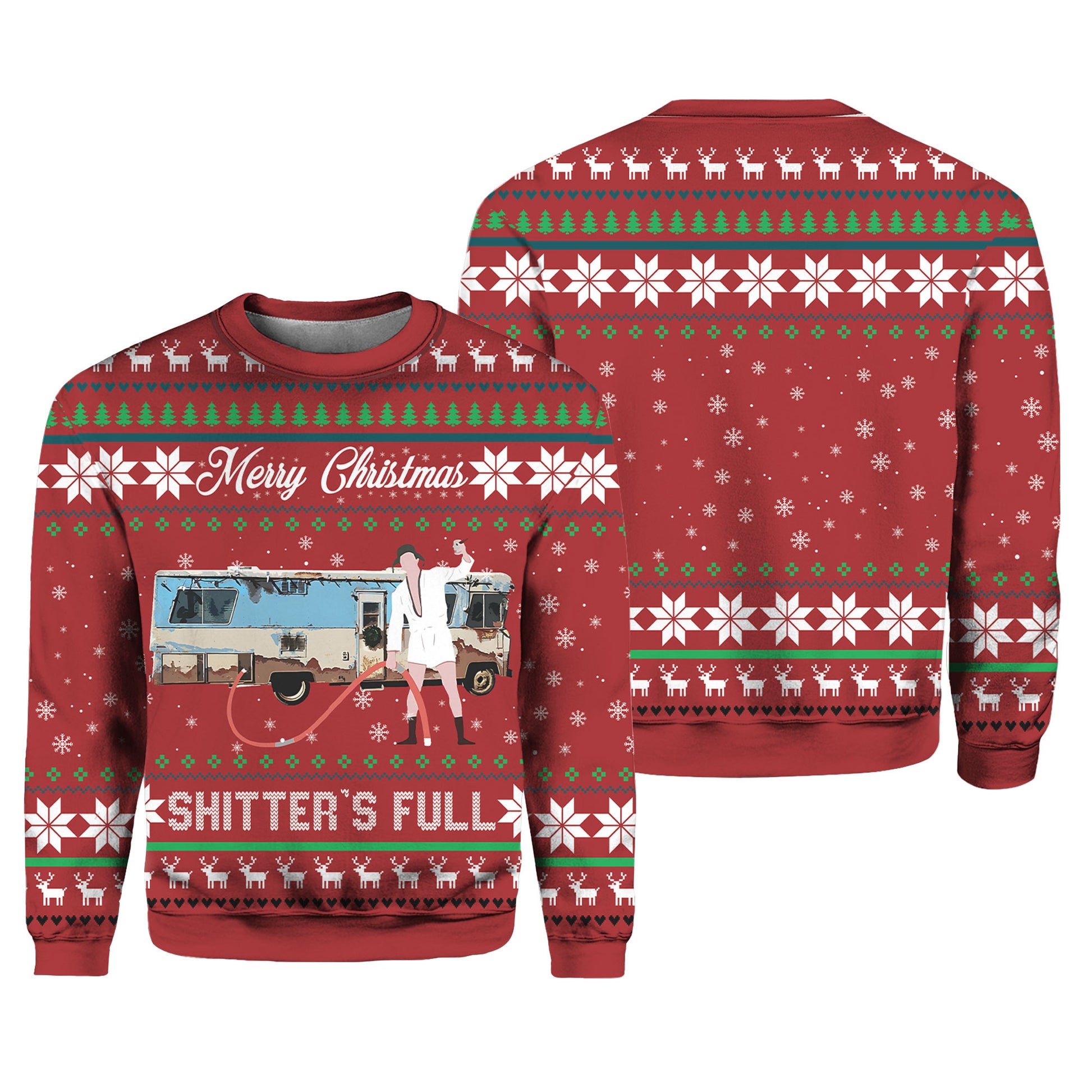 Merry Christmas Shitters Full Vacation Ugly Christmas Sweater – Moonbestprint