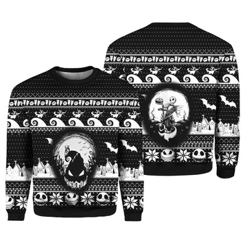 Jack Skellington Horror Nightmare Ugly Christmas Sweater – Moonbestprint