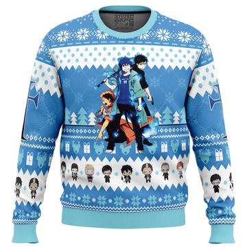 The Trio Blue Exorcist Ugly Christmas Sweater – Moonbestprint