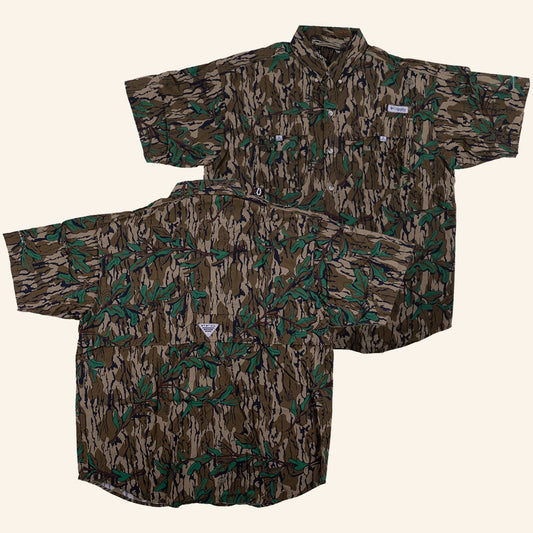 Luke Combs Merch Columbia Button Down Mossy Camo Button Up Shirt Gift For Him – Moonbestprint