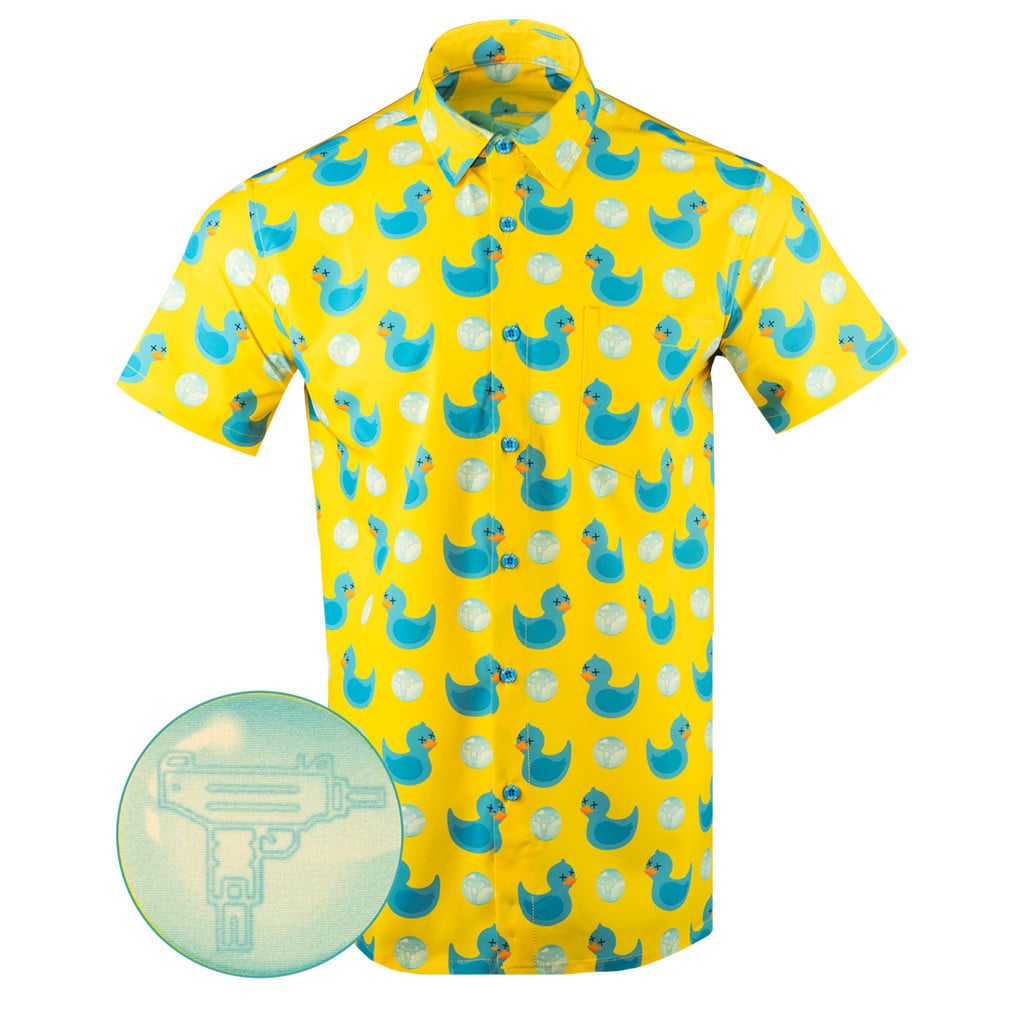 Killer Duck Inverse Button Down Shirt Tactical Hawaiian Shirt Birthday Gifts For Son – Moonbestprint