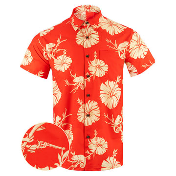 Rango Rifle Button Down Shirt Tactical Aloha Print Shirt Gifts For Gun Lovers – Moonbestprint