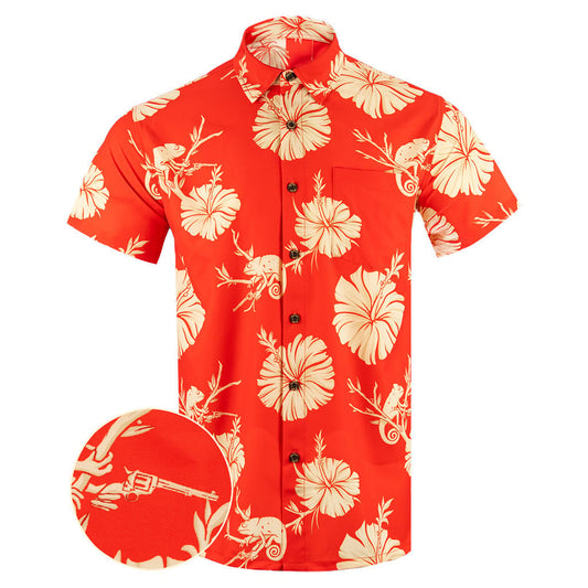 Rango Rifle Button Down Shirt Tactical Aloha Print Shirt Gifts For Gun Lovers – Moonbestprint