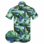 Pixel Paradise Button Down Shirt Tactical Aloha Shirt Birthday Ideas For Husband – Moonbestprint
