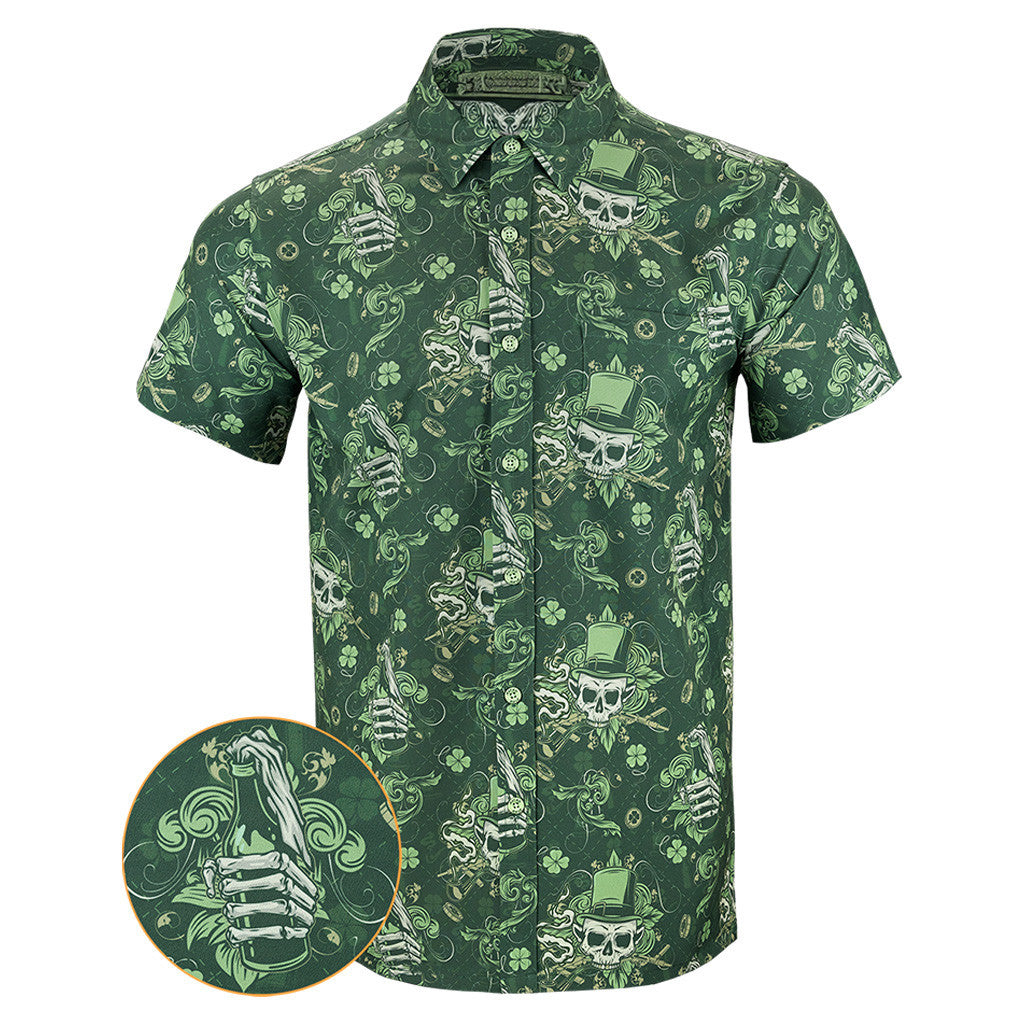 Irish Hand Grenade Button Down Shirt Tactical Hawaiian Shirt Best Birthday Gift For Father – Moonbestprint