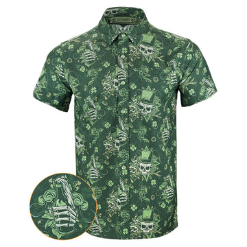 Irish Hand Grenade Button Down Shirt Tactical Hawaiian Shirt Best Birthday Gift For Father – Moonbestprint