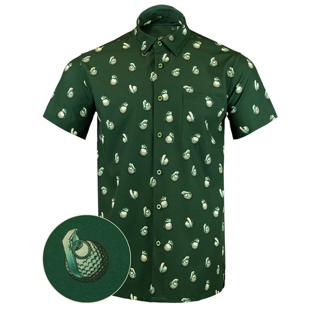 Golfnade Button Down Shirt Concealed Carry Hawaiian Shirt Best Christmas Gifts For Boyfriend – Moonbestprint
