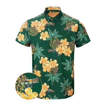 Bud Button Down Shirt Tactical Tropical Print Shirt Best Gifts For Father – Moonbestprint