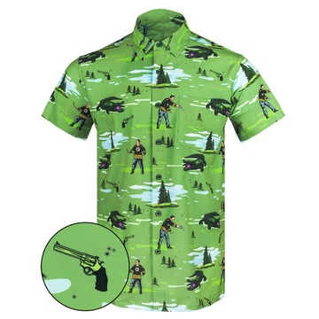 The Gilmore Button Down Shirt Tactical Hawaiian Shirt Gift Ideas For Gun Lovers – Moonbestprint