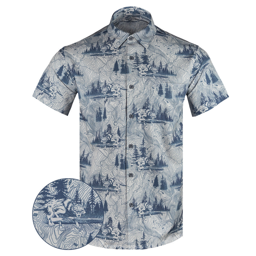 The Graywolf Button Down Shirt Tactical Hawaiian Shirt Gift Ideas For Him – Moonbestprint