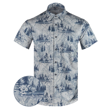 The Graywolf Button Down Shirt Tactical Hawaiian Shirt Gift Ideas For Him – Moonbestprint