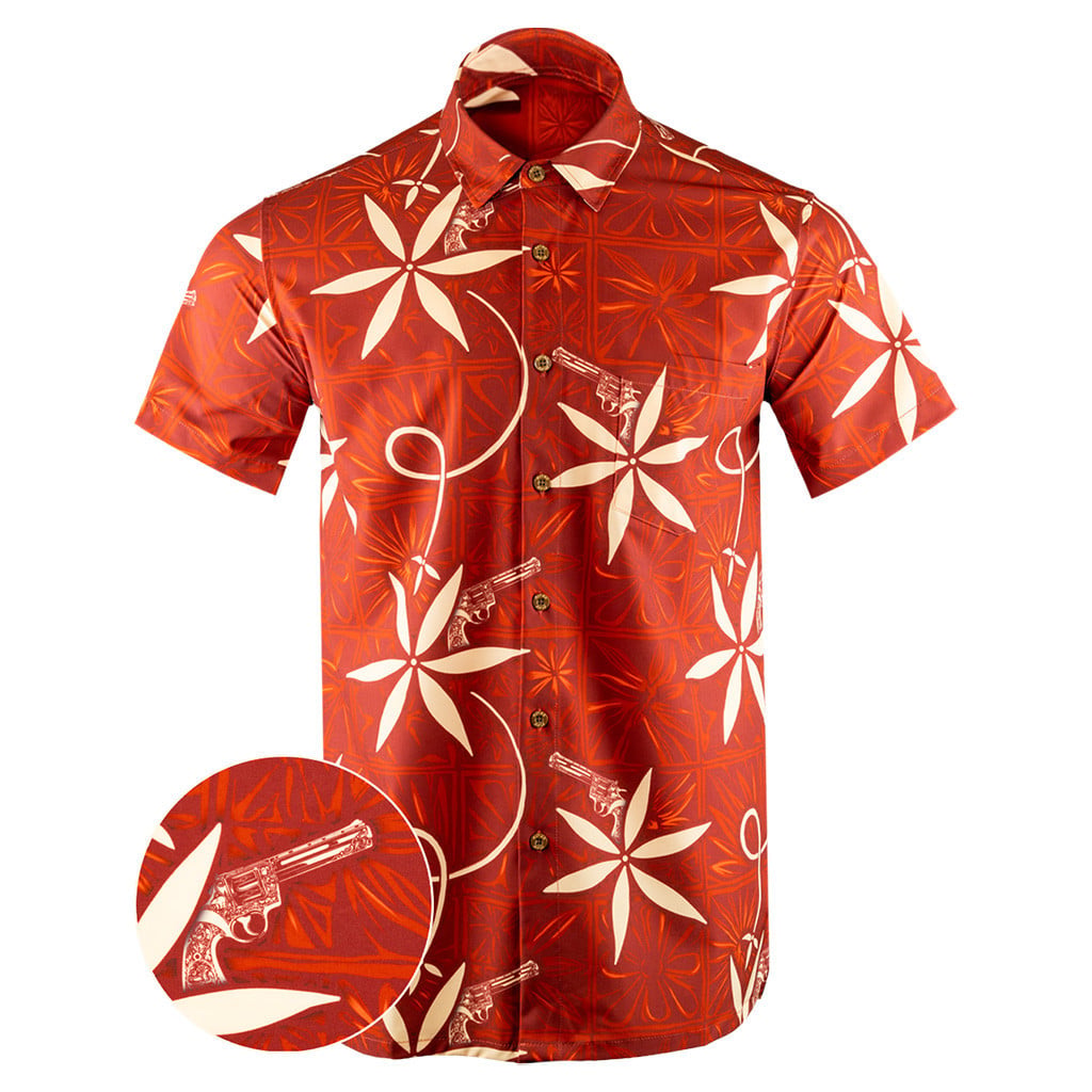 The King Button Down Shirt Tactical Aloha Shirt Present For Gun Lovers – Moonbestprint