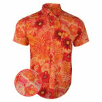 Tropical Fields Creamsicle Button Down Shirt Hawaiian Tactical Button Down Gifts For Him – Moonbestprint