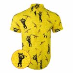 The Origin Button Down Shirt Banana And Gun Print Hawaiian Shirt Christmas Gifts For Friends – Moonbestprint