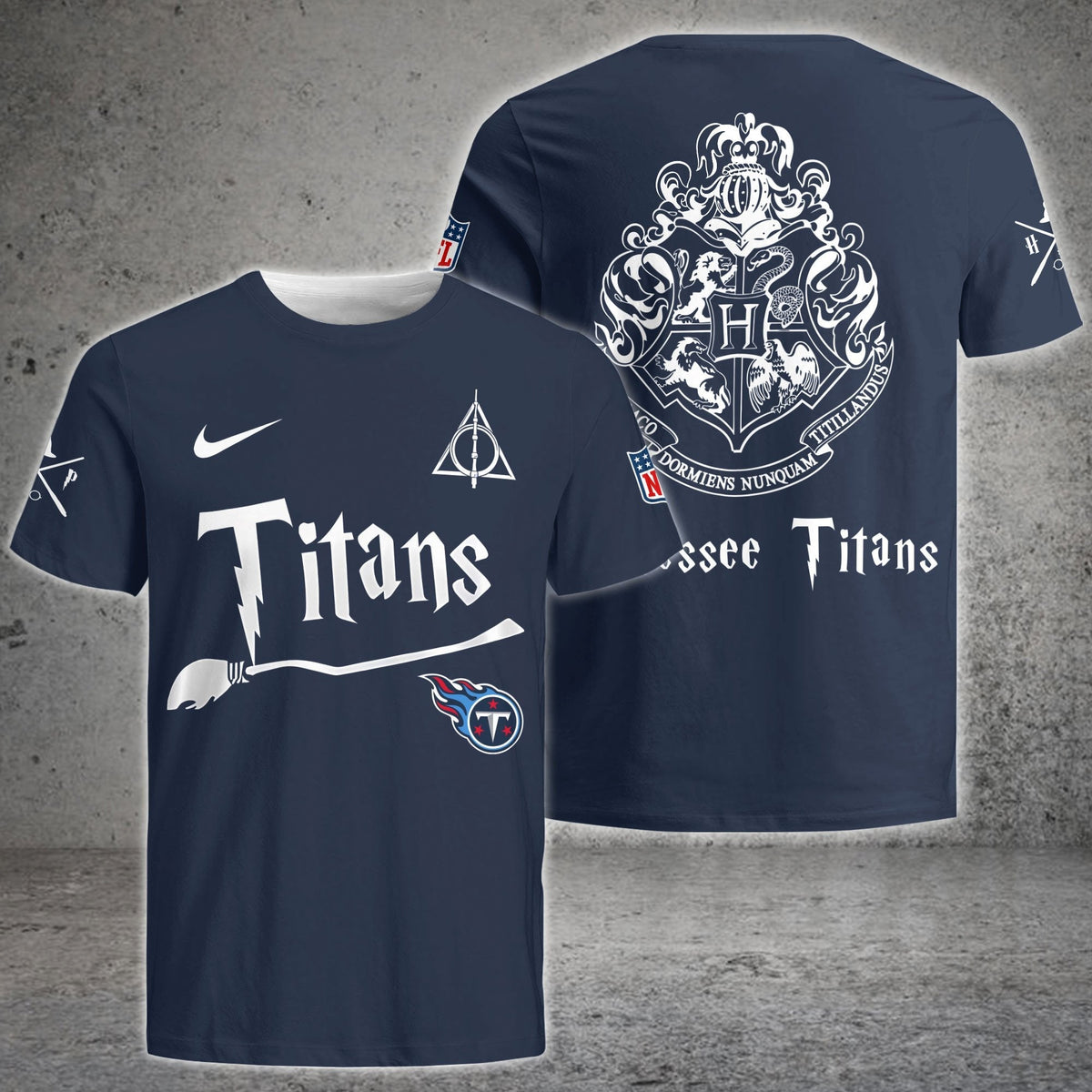 Tennessee Titans Harry Potter Combo Tshirt | Jogger | Cap Moonbestprint