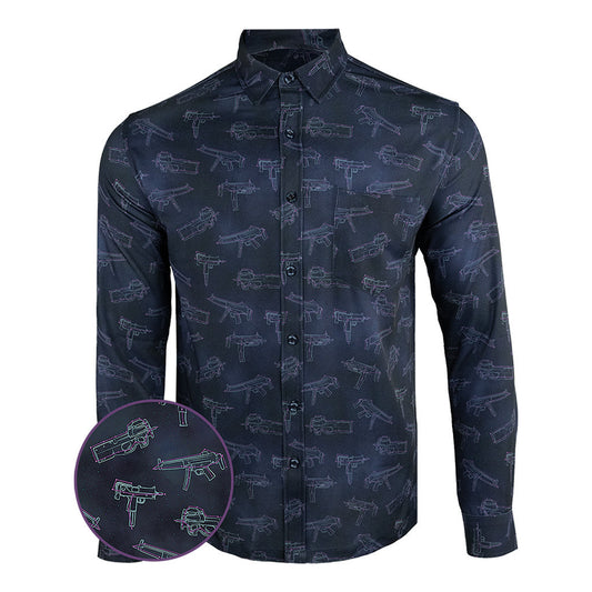 Zodiac Long Sleeve Button Down Shirt Tactical Hawaiian Shirt Pro Gun Rights Merch Gifts For Him – Moonbestprint