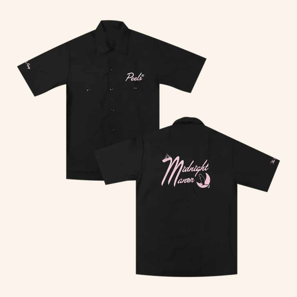 The Nude Party Merch Peels Midnight Manor Black Button Up Shirt Gift Ideas For Husband – Moonbestprint