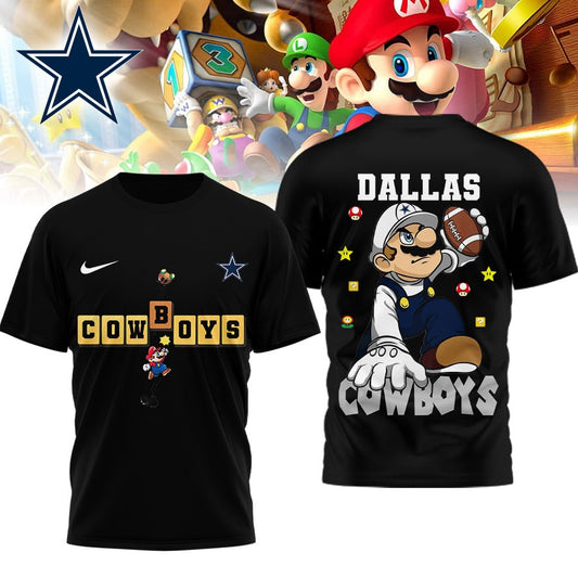 Dallas Cowboys | Premium NFL Super Mario 3D Shirt NP Moonbestprint
