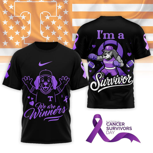 Tennessee Volunteers | Premium National Cancer Survivors Day 3D Shirt | IW45 Moonbestprint