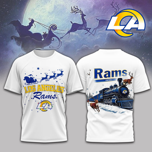 Los Angeles Rams | Premium NFL Sweet Christmas 3D Shirt Moonbestprint