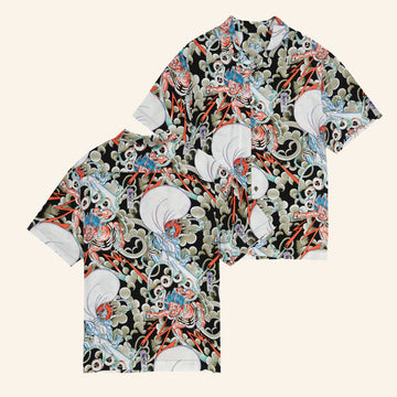 Ed Hardy Merch Japan Bee Hawaiian Shirt Ed Hardy Shirt Gifts For Brother - WearandDecor – Moonbestprint