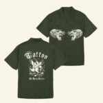 Ed Hardy Merch Tiger Twill Hawaiian Shirt Ed Hardy Tattoo Shirt Xmas Gifts For Dad - WearandDecor – Moonbestprint