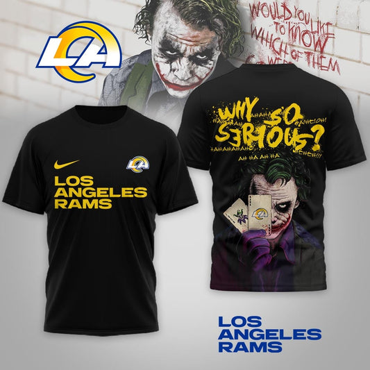 Los Angeles Rams | Premium NFL Joker Why So Serious 3D Shirt Moonbestprint