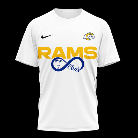 Los Angeles Rams | Premium NFL Elvis Presley Loves You Fan 3D Shirt Moonbestprint