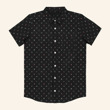 Homestar Runner Merch BLACK SPACE Button Up Shirt OMORI Shirt Gifts For Dad - WearandDecor – Moonbestprint