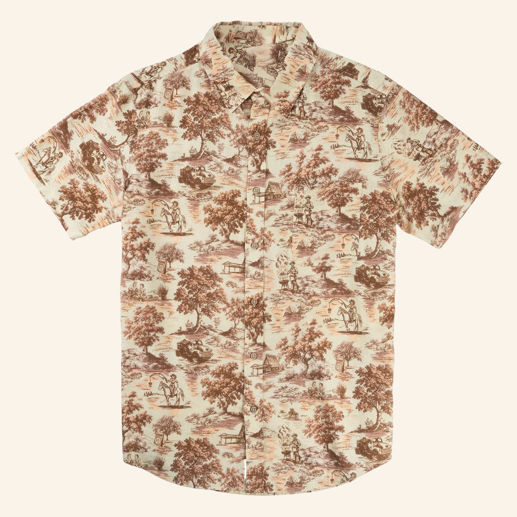 Whataburger Merch Sendero x Whataburger Toile Hawaiian Shirt Best Gifts For Dad - WearandDecor – Moonbestprint