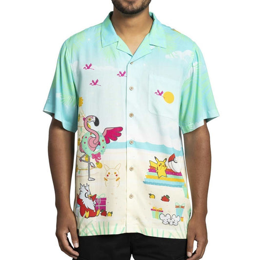 Pokemon Merch Pokemon Holiday Blue Hawaiian Shirt Christmas Gifts For Brother – Moonbestprint