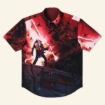 Stranger Things Merch Stranger Things x RSVLTS Most Metal Ever KUNUFLEX Button Up Shirt – Moonbestprint