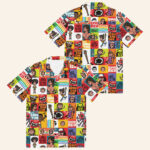 Stranger Things Merch Stranger Things Cartoon Pattern Button Up Shirt Christmas Gifts For Dad – Moonbestprint