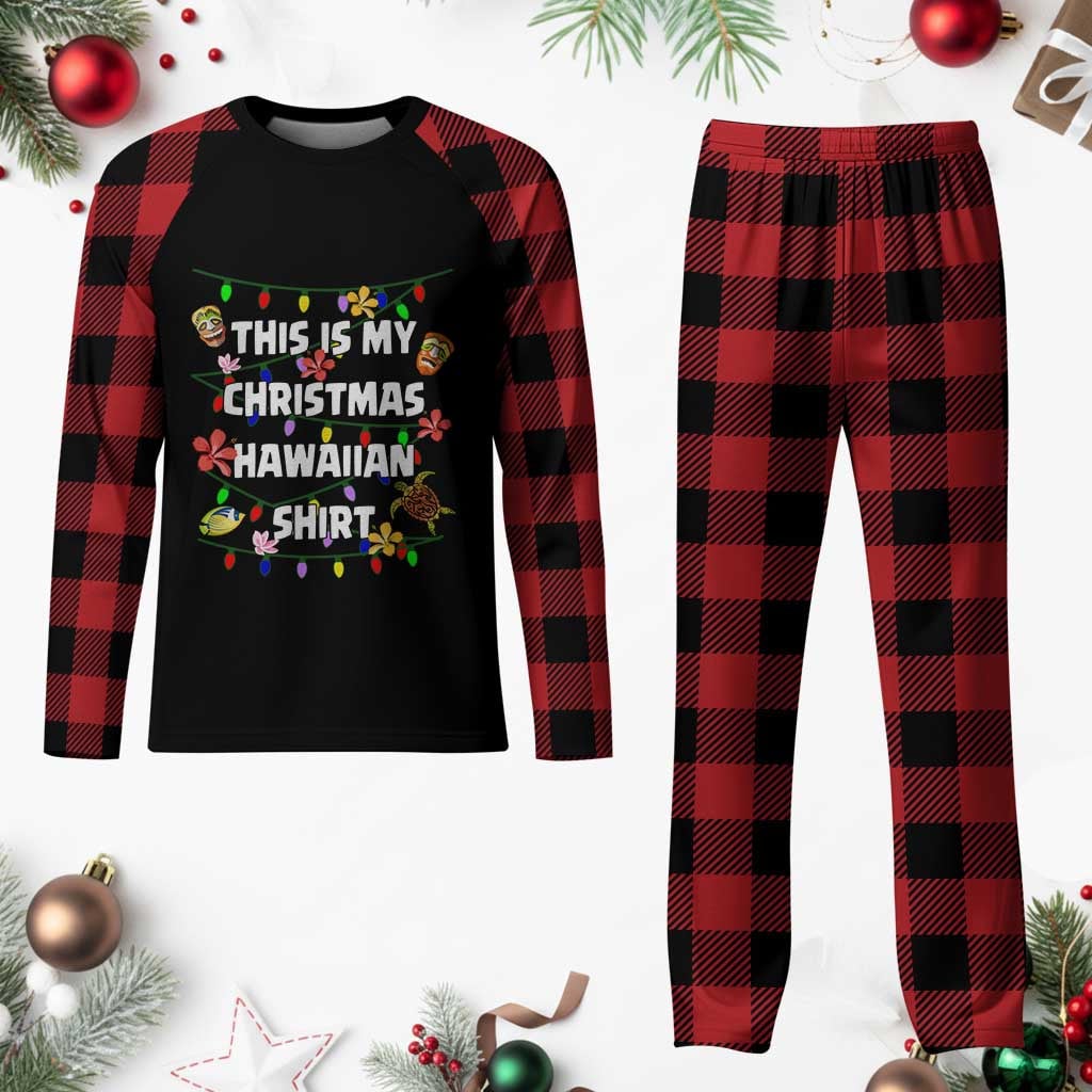 This Is My Christmas Hawaiian Shirt Plaid Pajama Set Flower Gift Ideas For Girl – Moonbestprint