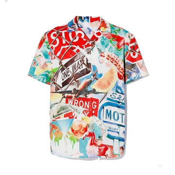 Casablanca Paris Graphic Hawaiian Shirt Tropical Themed Aloha Shirt Gifts For Dad - WearandDecor – Moonbestprint
