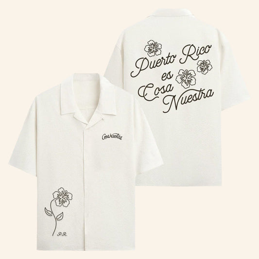 Rauw Alejandro Merch Puerto Rico Es Cosa Nuestra Button Up Shirt Gifts For Music Fans - WearandDecor – Moonbestprint