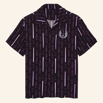 Star Wars Merch Mace Windu Lightsaber Button Up Shirt Gifts For Brothers - WearandDecor – Moonbestprint