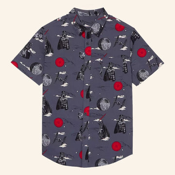 Star Wars Merch Darth Vader Dark Side Button Up Shirt Gifts For Brothers - WearandDecor – Moonbestprint