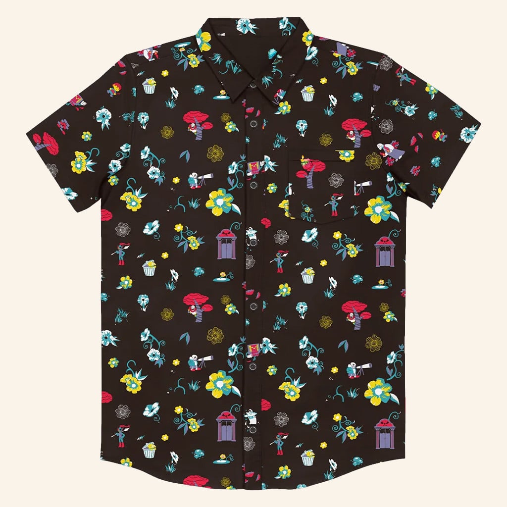 Undertale Merch Underground Garden Button Up Shirt Best Gift For Video Game Lovers - WearandDecor – Moonbestprint