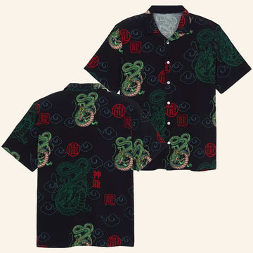 Dragon Ball Z Merch Shenron Button Up Shirt Best Gifts For Anime Lovers - WearandDecor – Moonbestprint