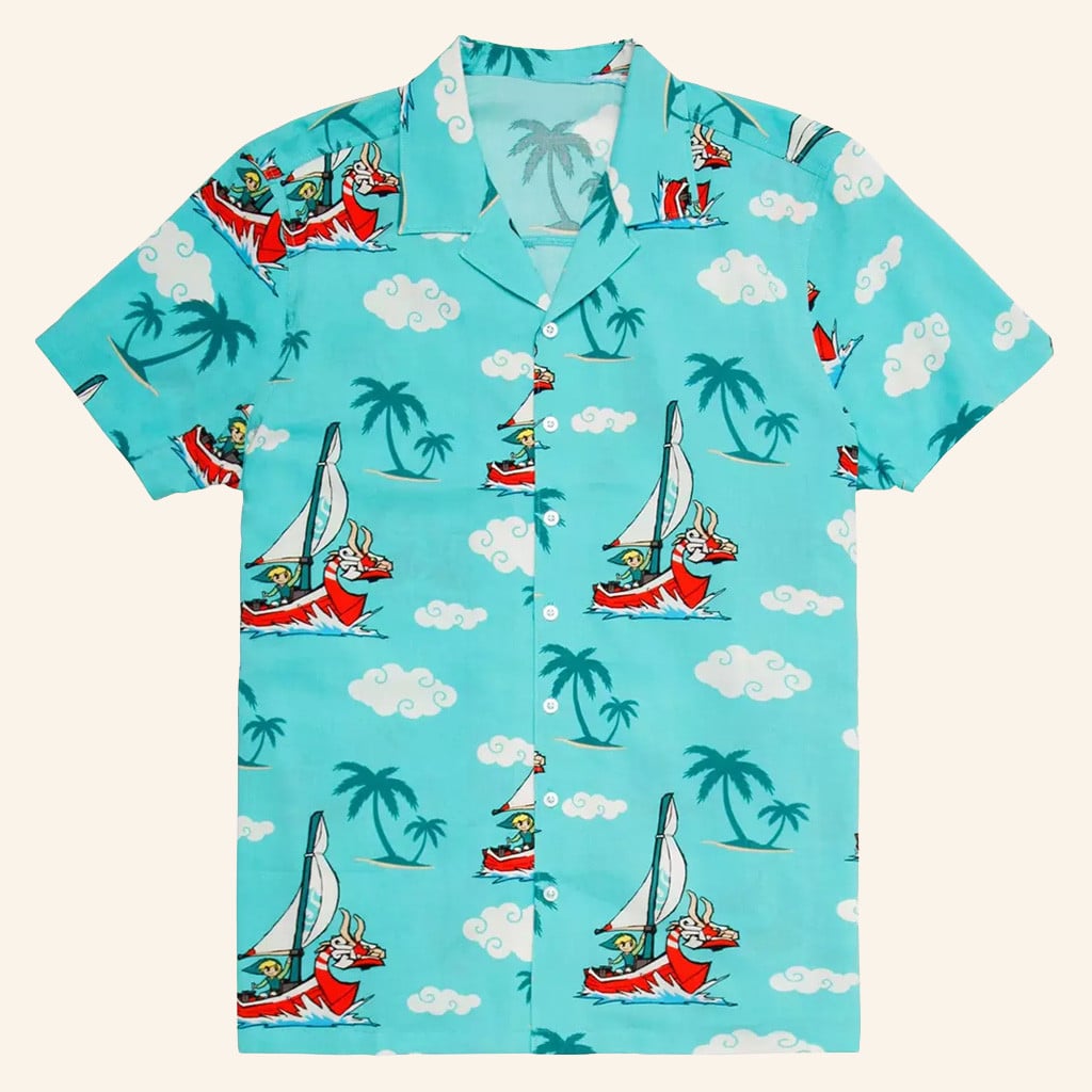 The Legend Of Zelda Merch The Wind Waker Button Up Shirt Gift Ideas For Husband - WearandDecor – Moonbestprint