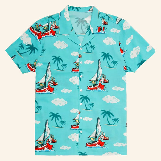 The Legend Of Zelda Merch The Wind Waker Button Up Shirt Gift Ideas For Husband - WearandDecor – Moonbestprint