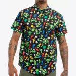 Pikmin Merch Pikmin Character Clover Button Up Shirt Presents For Game Lovers - WearandDecor – Moonbestprint