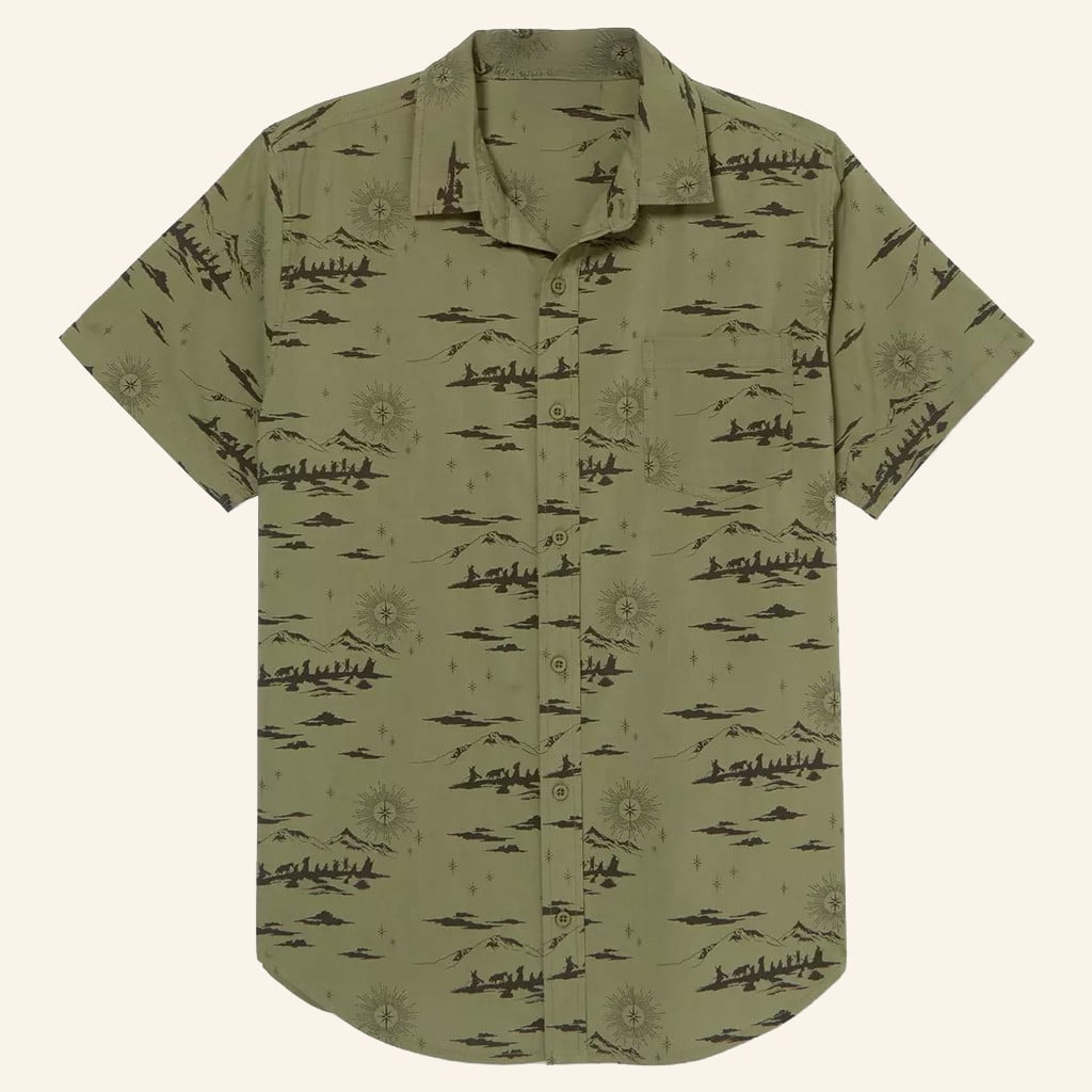 The Lord Of The Rings Merch Mountain Scenes Button Up Shirt Gifts For Friends - WearandDecor – Moonbestprint