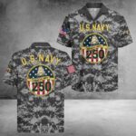 US Navy 250Th Years Of Service Patriotic Hawaiian Shirt – Moonbestprint