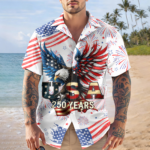 Patriotic Bald Eagle Usa 250 Years Hawaii Shirt America 250 Merchandise Gifts For Patriotic Dad – Moonbestprint