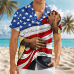 God Bless America Hawaii Shirt America 250 Merchandise Patriotic Gifts For Him – Moonbestprint