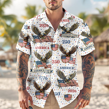 250 Years America 1776-2026 Patriotic Hawaii Shirt America 250 Merchandise Gifts For Patriots – Moonbestprint