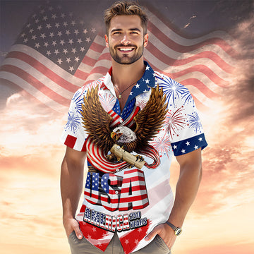 America 250 Years 1776 - 2026 Hawaii Shirt America 250 Merchandise Gifts For Patriotic Dad – Moonbestprint