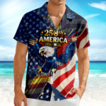 Patriotic 250th America 1776-2026 Eagle Hawaii Shirt America 250 Merchandise Patriotic Gifts For Him – Moonbestprint